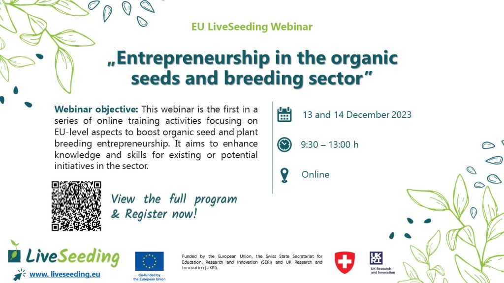 LIVE SEEDING SEMINAR